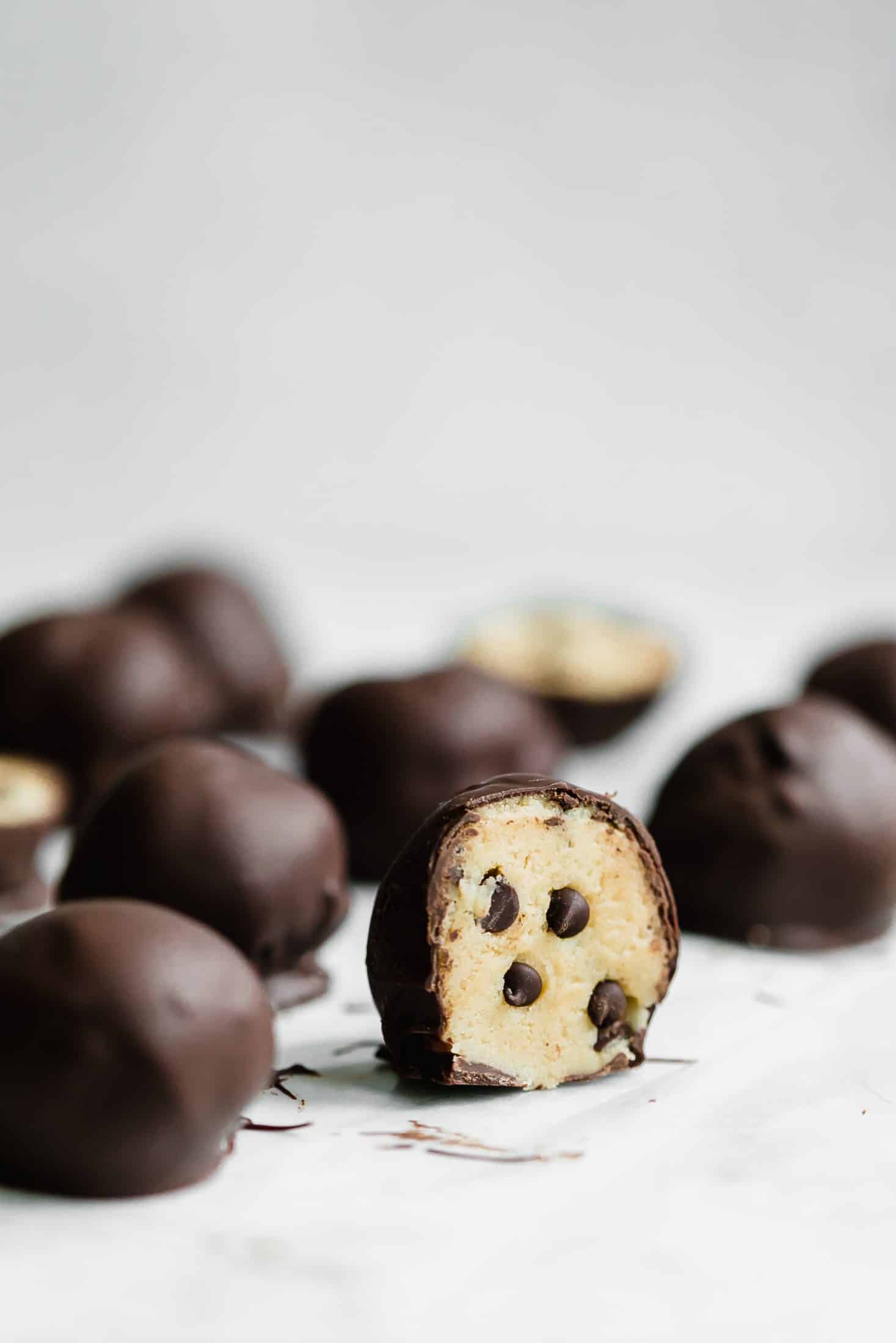 cookie dough truffles I howsweeteats.com #cookiedough #truffles #christmas #cookies