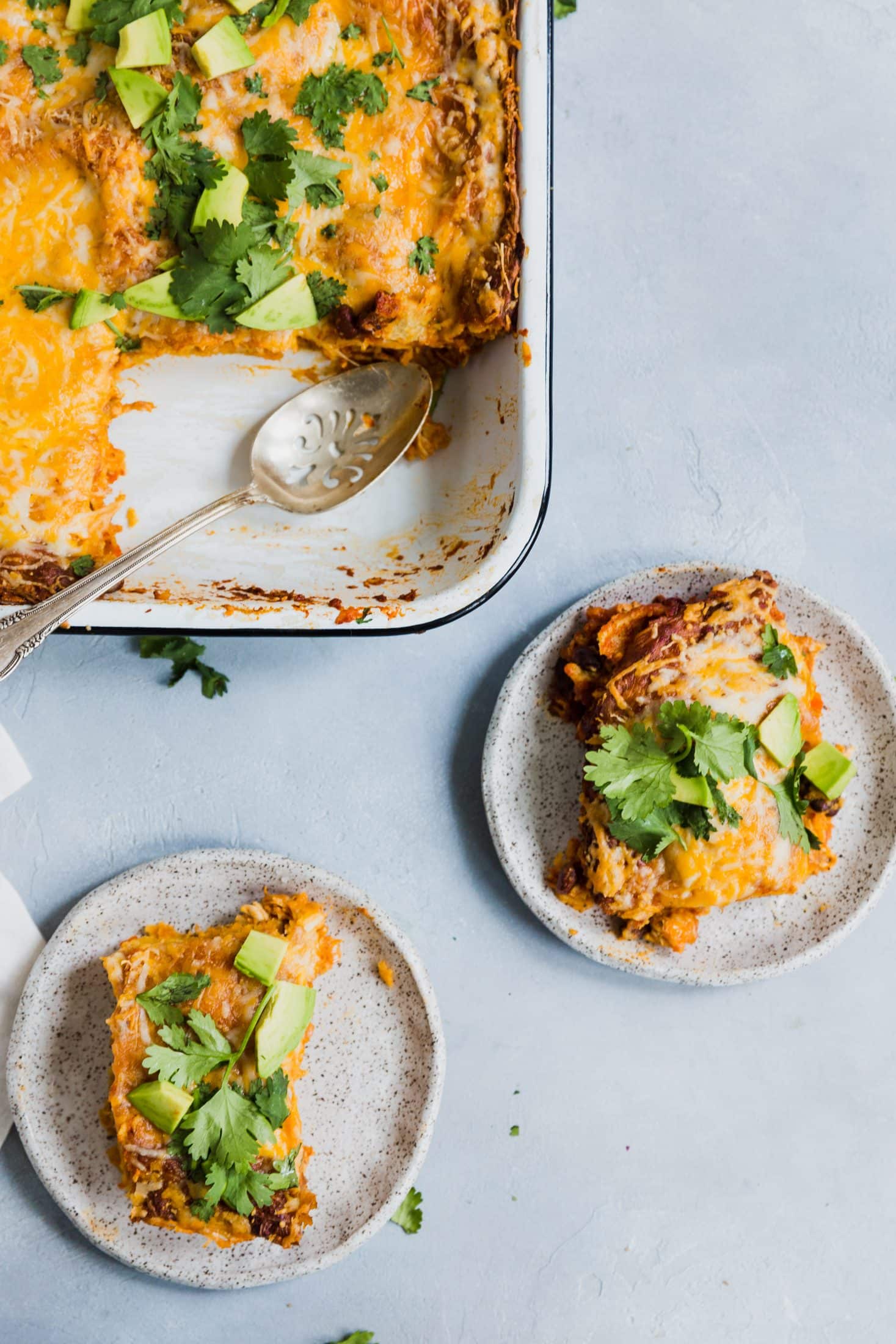 enchilada lasagna I howsweeteats.com