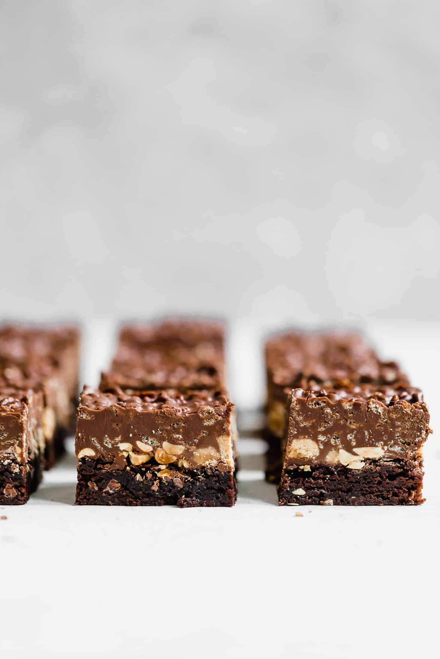 better than crack brownies I howsweeteats.com #brownies #chocolate #peanutbutter