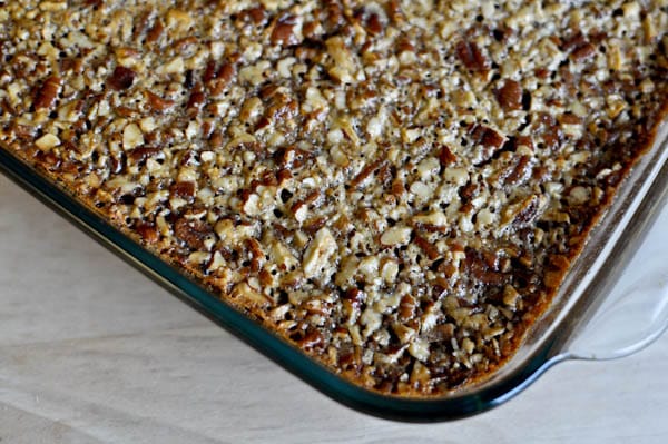 Bourbon Pecan Pie Brownies I howsweeteats.com Bourbon Pecan Pie Brownies I howsweeteats.com