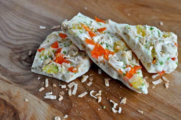 island coconut lime chocolate bark I howsweeteats.com island coconut lime chocolate bark I howsweeteats.com