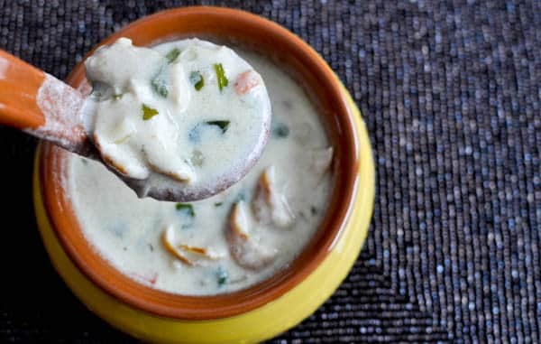 Creamy Chicken and Brie Soup I howsweeteats.com Creamy Chicken and Brie Soup I howsweeteats.com