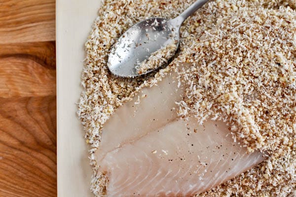 Macaroon Crusted Tilapia I howsweeteats.com Macaroon Crusted Tilapia I howsweeteats.com