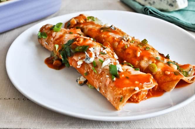 Buffalo Chicken Enchiladas I howsweeteats.com Buffalo Chicken Enchiladas I howsweeteats.com