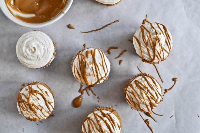 Fluffernutter Cupcakes I howsweeteats.com Fluffernutter Cupcakes I howsweeteats.com