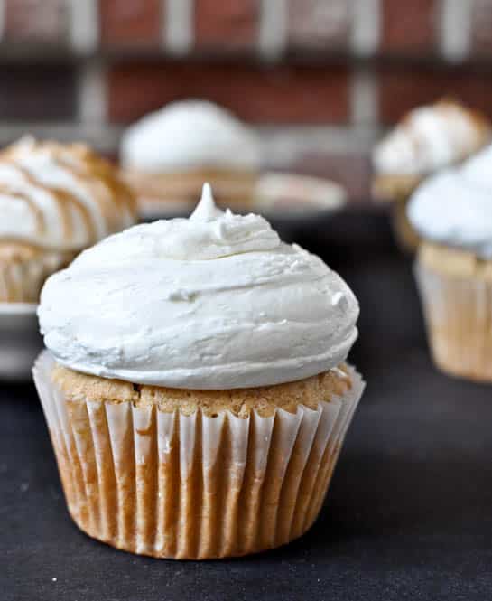 Fluffernutter Cupcakes I howsweeteats.com Fluffernutter Cupcakes I howsweeteats.com