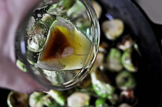 Pan Roasted Brussels Sprouts with Brown Butter and Toasted Pecans I howsweeteats.com Pan Roasted Brussels Sprouts with Brown Butter and Toasted Pecans I howsweeteats.com