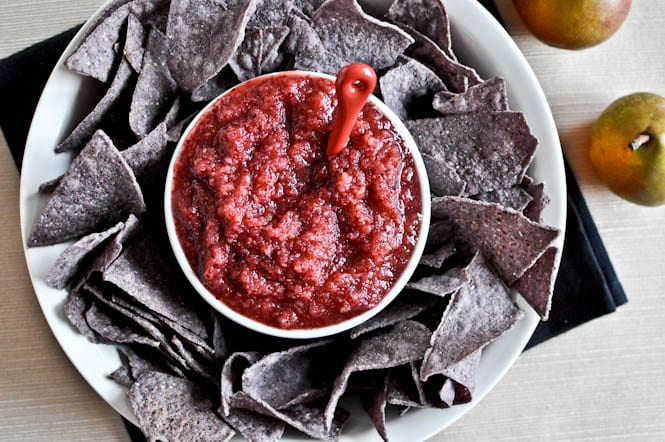 Cranberry Pear Salsa I howsweeteats.com Cranberry Pear Salsa I howsweeteats.com