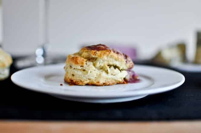 Blue Cheese Biscuits with Pinot Noir Butter I howsweeteats.com Blue Cheese Biscuits with Pinot Noir Butter I howsweeteats.com