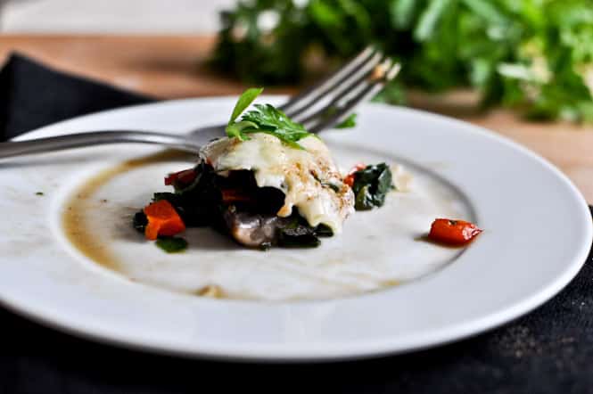 Stuffed Fontina Portobello Skillet I howsweeteats.com Stuffed Fontina Portobello Skillet I howsweeteats.com