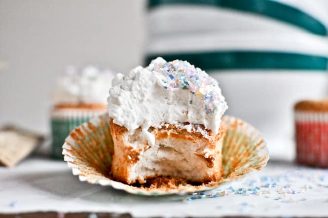 Angel Food Cupcakes I howsweeteats.com Angel Food Cupcakes I howsweeteats.com