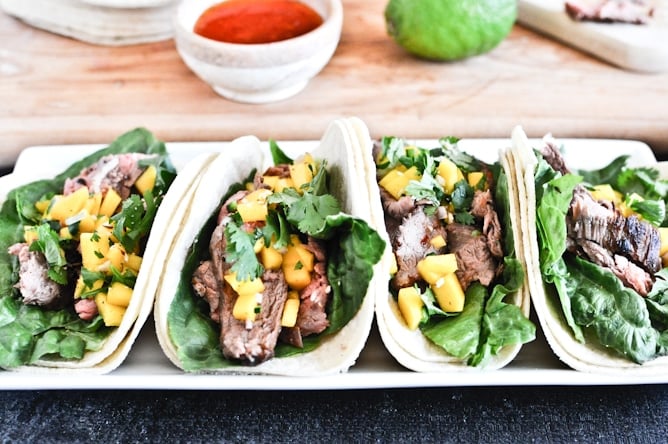 Thai Beef Tacos I howsweeteats.com Thai Beef Tacos I howsweeteats.com