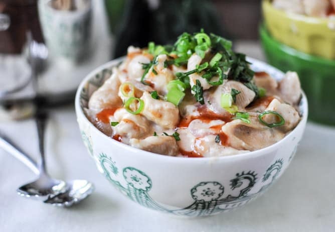 Stovetop BBQ Chicken Shells and Cheese I howsweeteats.com Stovetop BBQ Chicken Shells and Cheese I howsweeteats.com