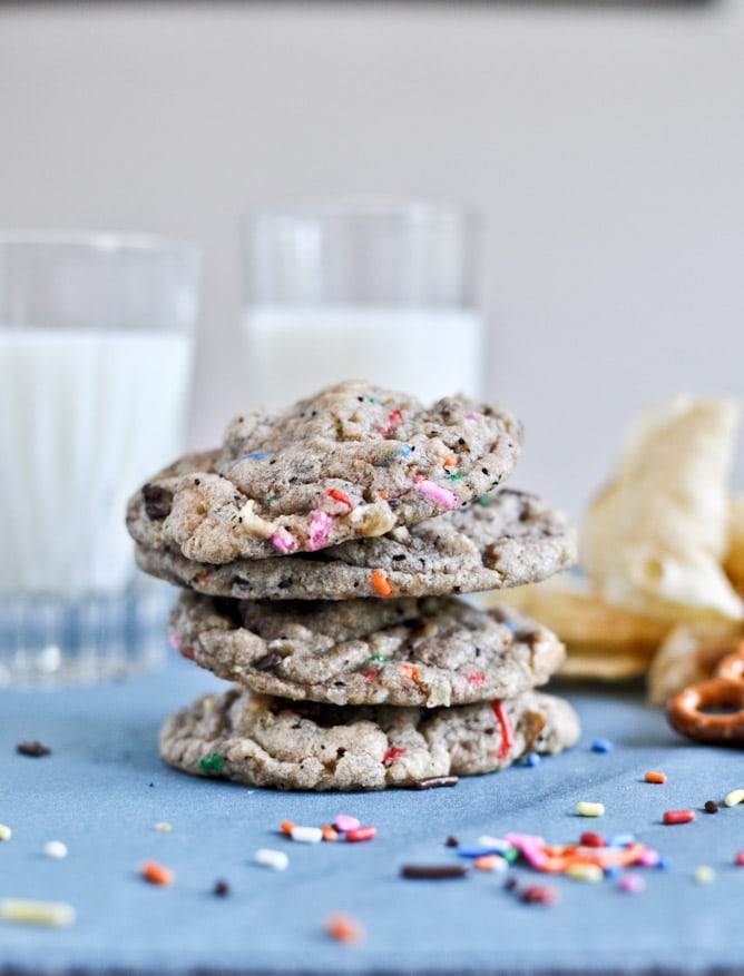 Crazy Confetti Compost Cookies I howsweeteats.com Crazy Confetti Compost Cookies I howsweeteats.com