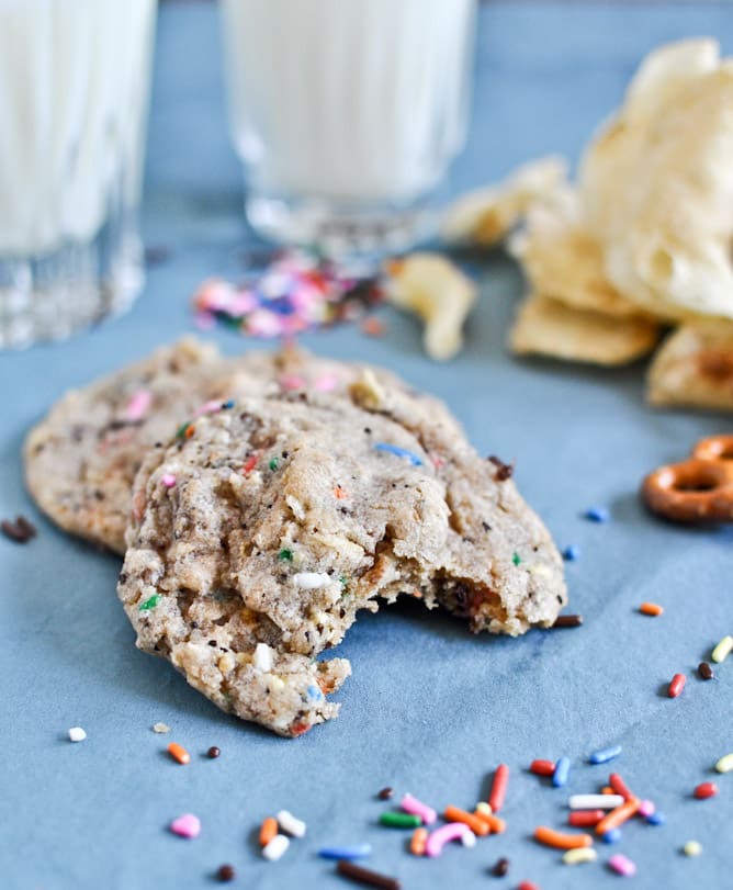 Crazy Confetti Compost Cookies I howsweeteats.com Crazy Confetti Compost Cookies I howsweeteats.com