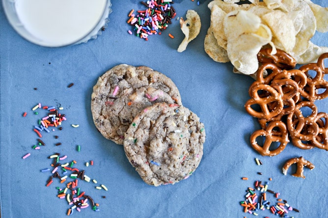 Crazy Confetti Compost Cookies I howsweeteats.com Crazy Confetti Compost Cookies I howsweeteats.com