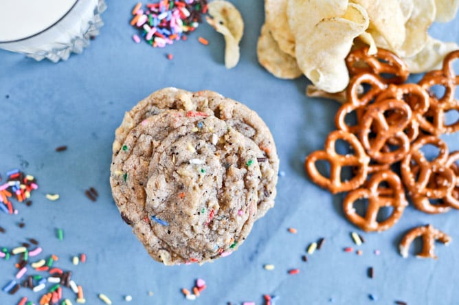 Crazy Confetti Compost Cookies I howsweeteats.com Crazy Confetti Compost Cookies I howsweeteats.com