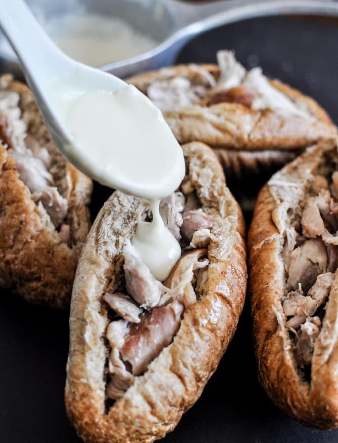 Homemade Chicken Cheesesteaks I howsweeteats.com Homemade Chicken Cheesesteaks I howsweeteats.com