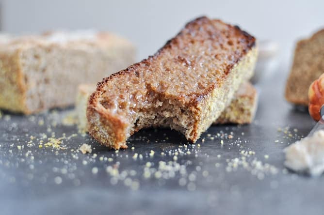 Whole Wheat Pumpkin Spice English Muffin Bread with Brown Sugar Cinnamon Butter I howsweeteats.com Whole Wheat Pumpkin Spice English Muffin Bread with Brown Sugar Cinnamon Butter I howsweeteats.com