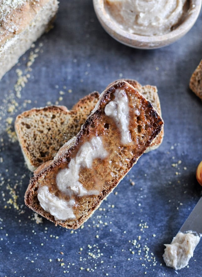 Whole Wheat Pumpkin Spice English Muffin Bread with Brown Sugar Cinnamon Butter I howsweeteats.com Whole Wheat Pumpkin Spice English Muffin Bread with Brown Sugar Cinnamon Butter I howsweeteats.com