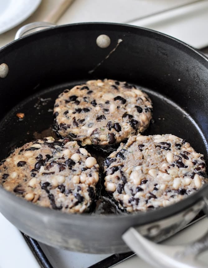 Double Bean Burger Patty Melts I howsweeteats.com Double Bean Burger Patty Melts I howsweeteats.com