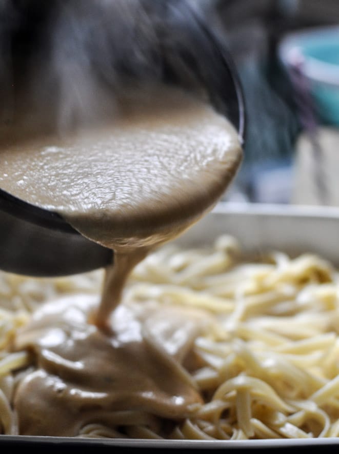 Baked Pumpkin Fettuccine Alfredo I howsweeteats.com Baked Pumpkin Fettuccine Alfredo I howsweeteats.com