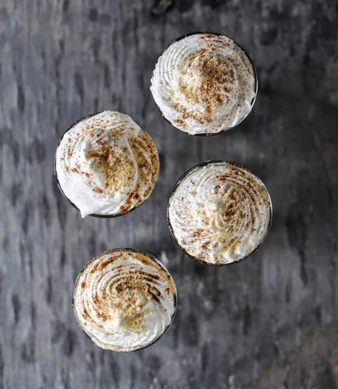 No-Bake Sweet Potato Cheesecakes I howsweeteats.com No-Bake Sweet Potato Cheesecakes I howsweeteats.com