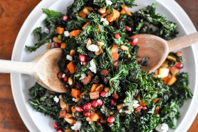 Crispy Kale Salad I howsweeteats.com Crispy Kale Salad I howsweeteats.com