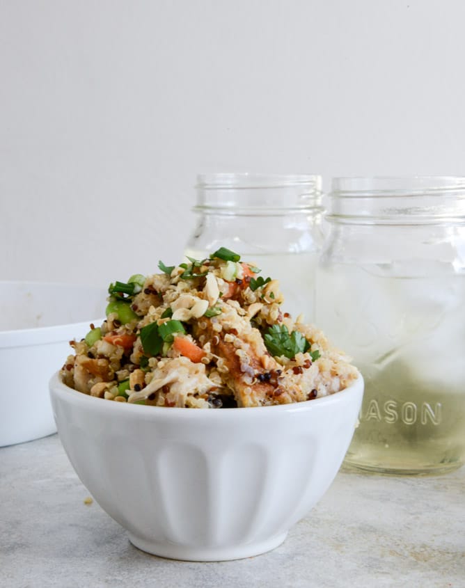 Thai Chicken Quinoa Bowl I howsweeteats.com Thai Chicken Quinoa Bowl I howsweeteats.com