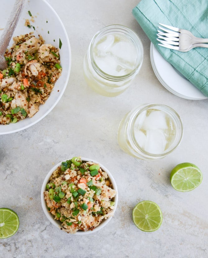 Thai Chicken Quinoa Bowl I howsweeteats.com Thai Chicken Quinoa Bowl I howsweeteats.com