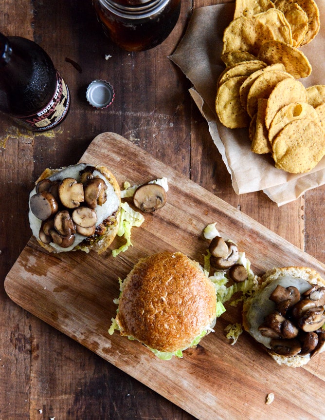 Crispy Autumn Veg Burgers with Apple Cider Slaw I howsweeteats.com Crispy Autumn Veg Burgers with Apple Cider Slaw I howsweeteats.com