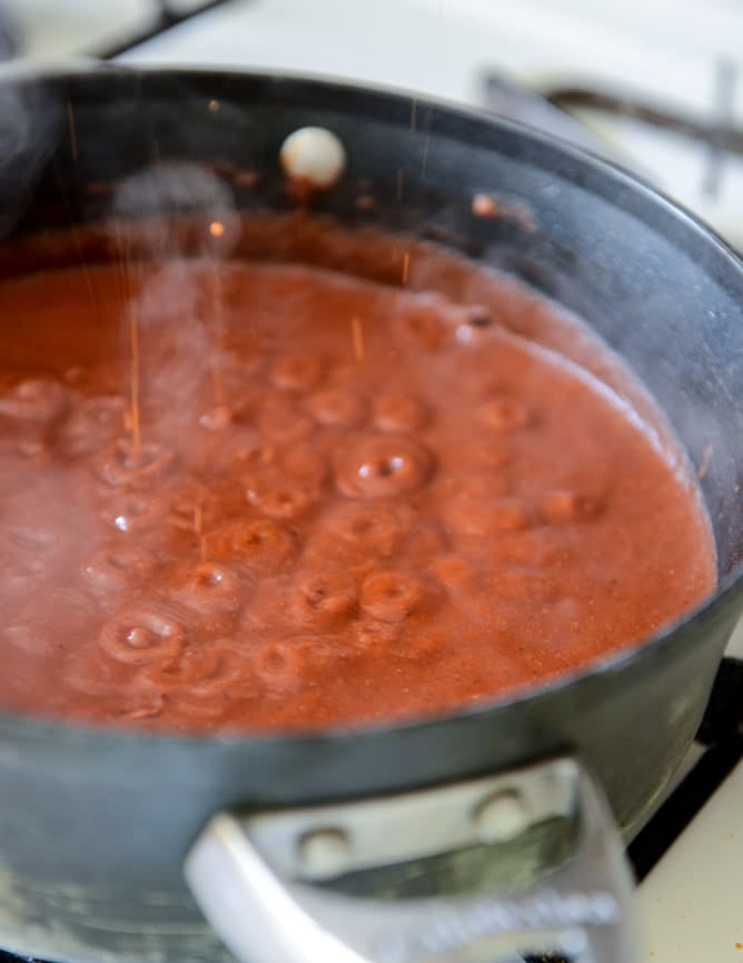 Lightened Up Beef Enchiladas with 10 Minute Enchilada Sauce I howsweeteats.com Lightened Up Beef Enchiladas with 10 Minute Enchilada Sauce I howsweeteats.com