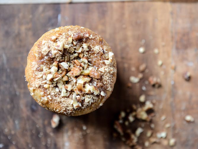 Sweet Potato Pecan Pie Doughnuts I howsweeteats.com Sweet Potato Pecan Pie Doughnuts I howsweeteats.com