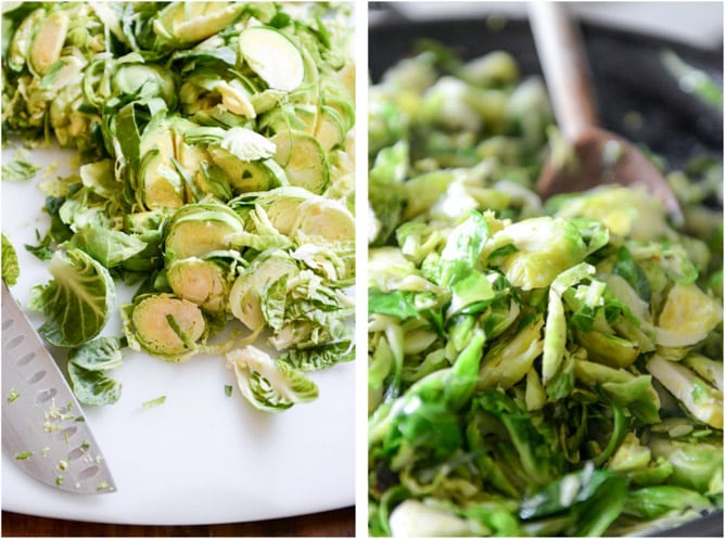 cheesy brussels sprouts lasagna I howsweeteats.com cheesy brussels sprouts lasagna I howsweeteats.com