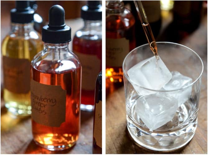 Homemade Cocktail Bitters: Cherry Vanilla, Chocolate, Grapefruit & Strawberry Ginger I howsweeteats.com Homemade Cocktail Bitters: Cherry Vanilla, Chocolate, Grapefruit & Strawberry Ginger I howsweeteats.com