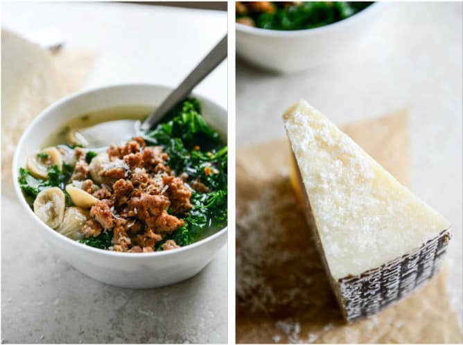 Spicy Sausage, Kale and Whole Wheat Orecchiette Soup I howsweeteats.com Spicy Sausage, Kale and Whole Wheat Orecchiette Soup I howsweeteats.com