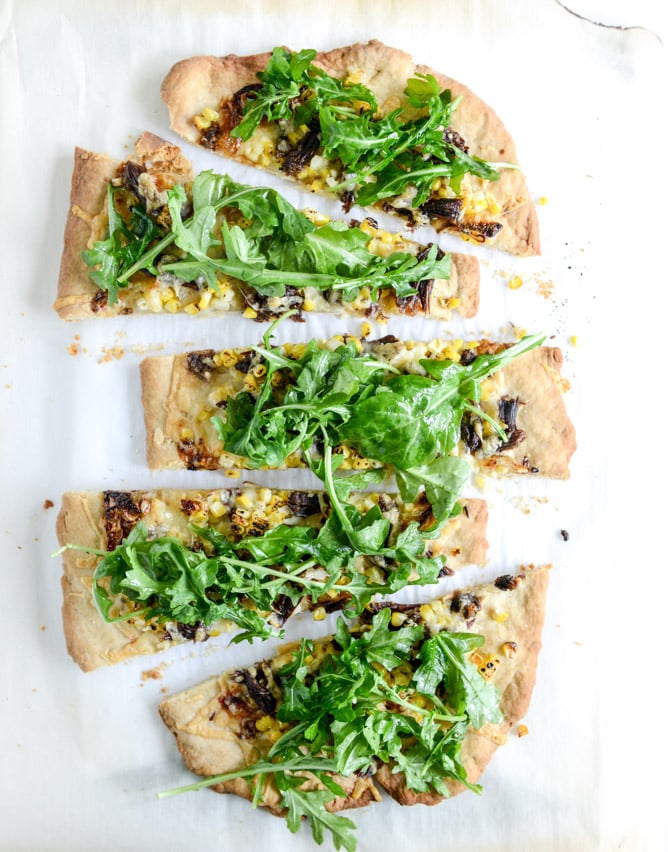 whiskey braised short rib flatbread I howsweeteats.com