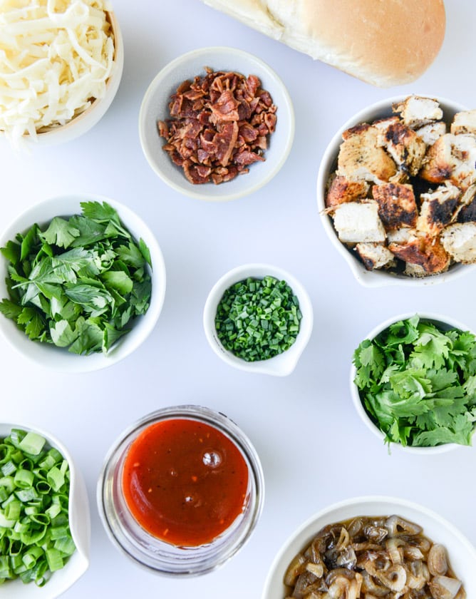 BBQ chicken french breads I howsweeteats.com