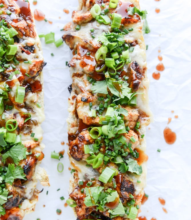 BBQ chicken french breads I howsweeteats.com