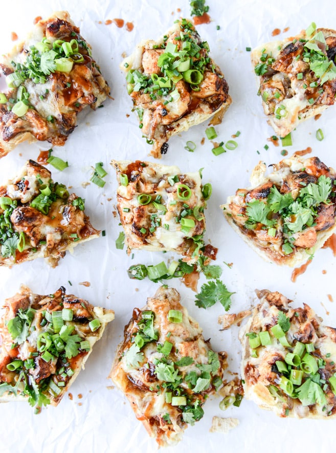 BBQ chicken french breads I howsweeteats.com