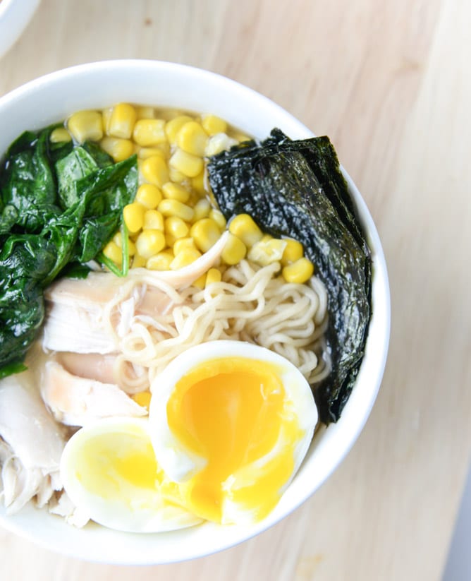 roasted chicken ramen I howsweeteats.com