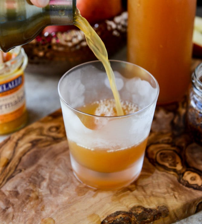 cider bourbon jam cocktails I howsweeteats.com