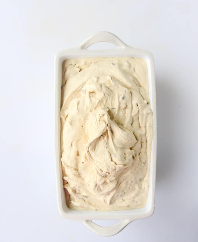 pumpkin gelato with candied ginger and dark chocolate I howsweeteats.com