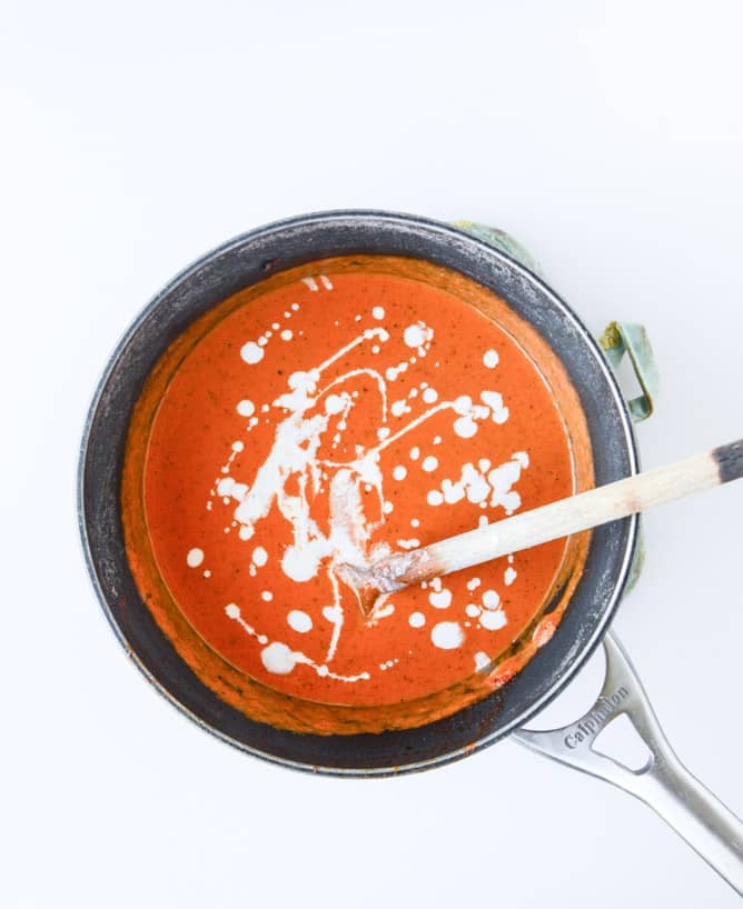 creamy tomato soup shooters with three cheese grilled cheese sticks I howsweeteats.com