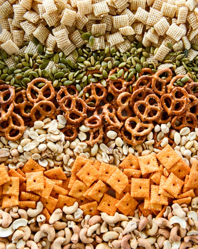 sweet + savory homemade snack mix I howsweeteats.com