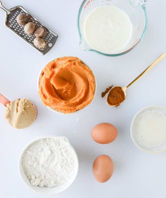 buttermilk sweet potato pancakes with coconut whipped cream I howsweeteats.com