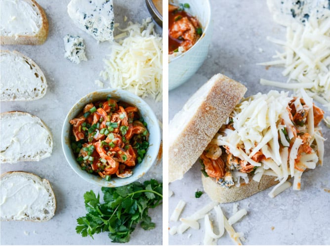 buffalo chicken beer cheese grilled cheese I howsweeteats.com