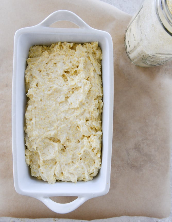 BBQ meatloaf and grilled fontina cornbread stacks I howsweeteats.com