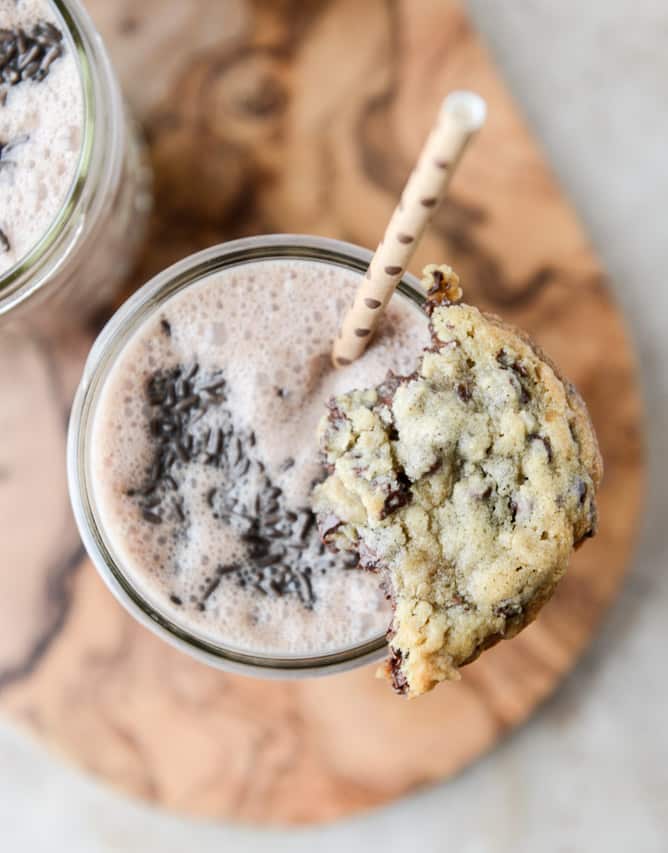 nutella oatmeal cookie shake I howsweeteats.com