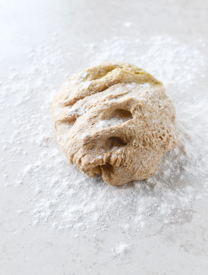 how to make whole wheat pita I howsweeteats.com